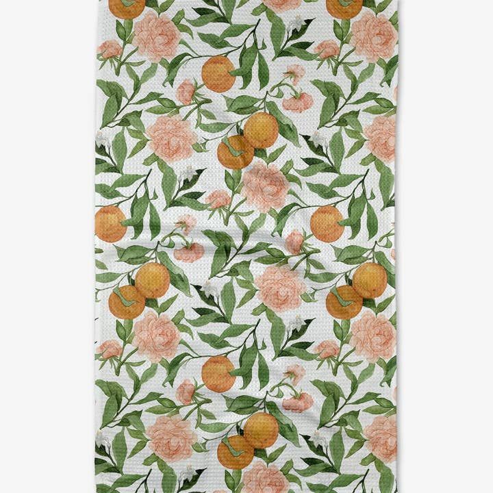Geometry A Peony For You Kitchen Tea Towel