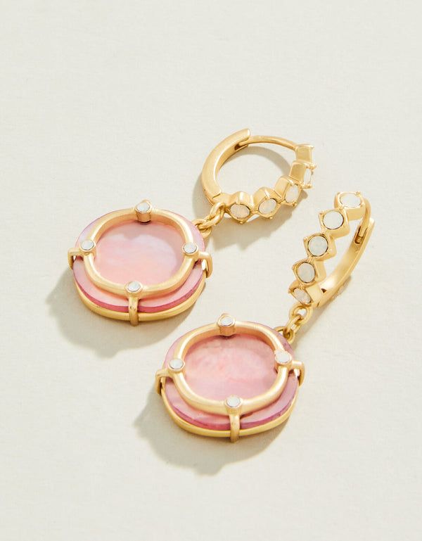 Orla Round Drop Earring Mother-of-Pearl