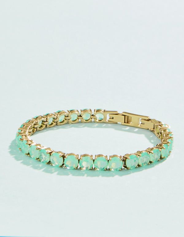 SP Sunrise Tennis Bracelet 6mm Sea Foam