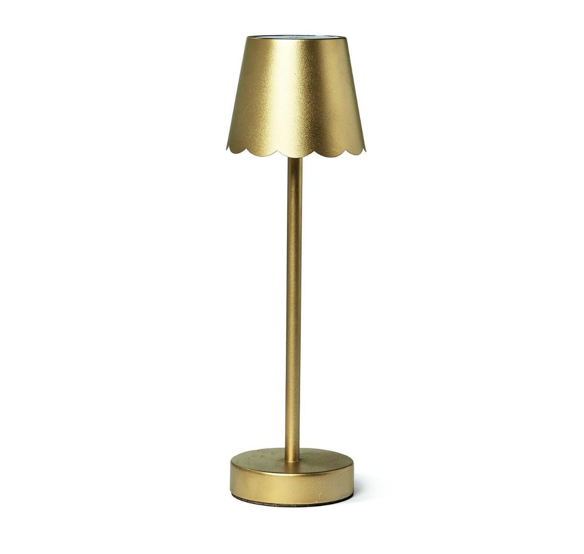 Gold Scalloped Cordless Lamp