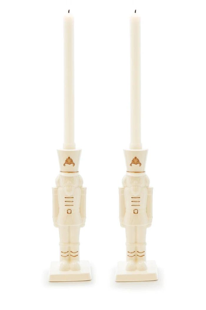 Gilded Nutcracker Candleholder