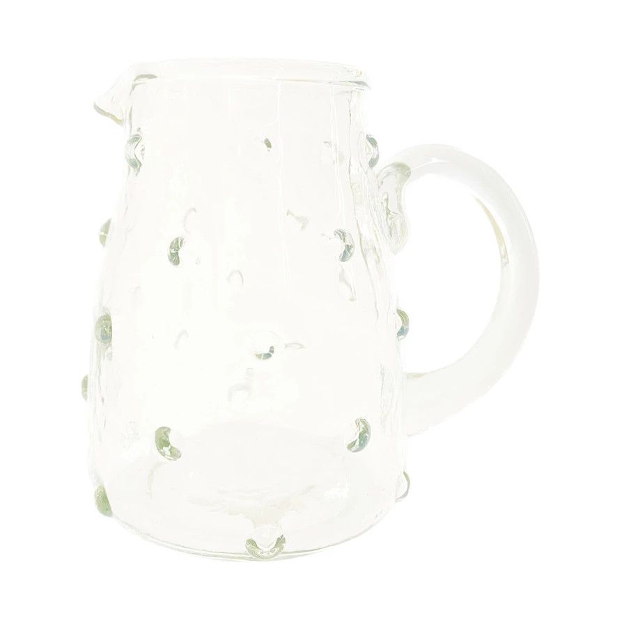 Clear Glass Hobnail Creamer