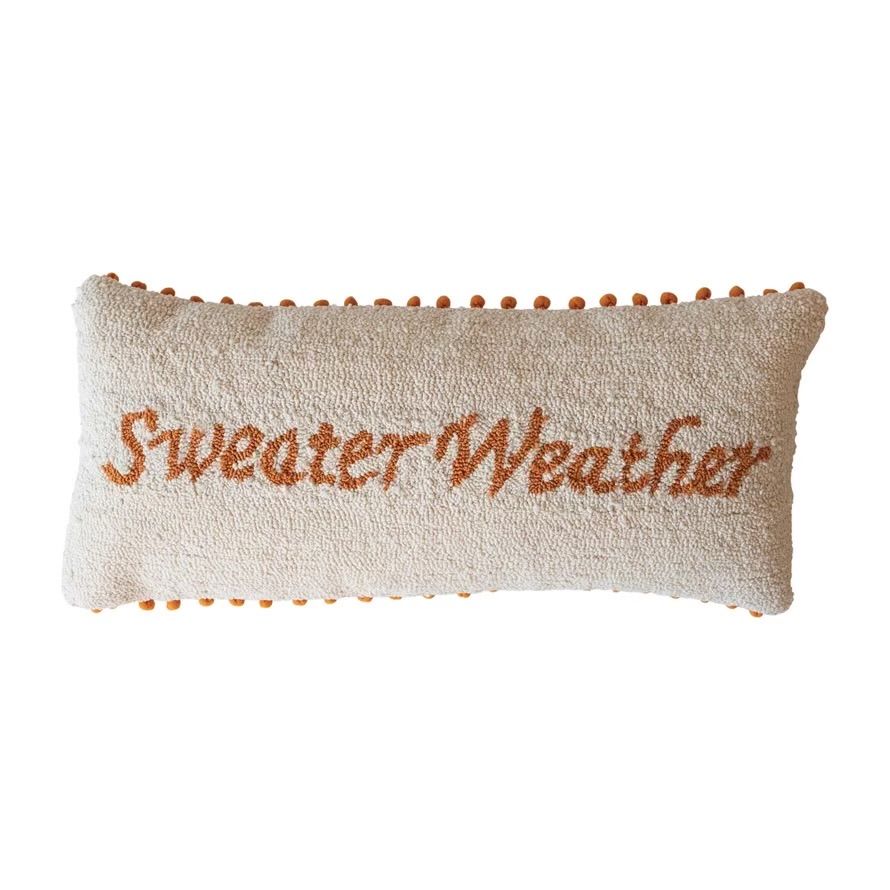 Sweater Weather Pom Pom Pillow