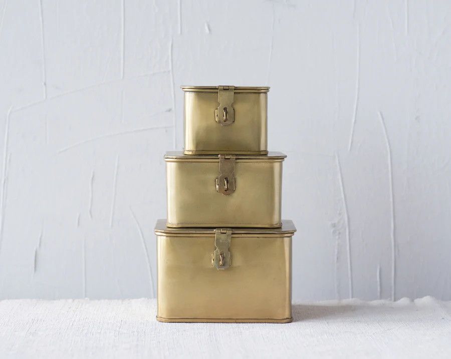 Brass Key Stacking Box Set