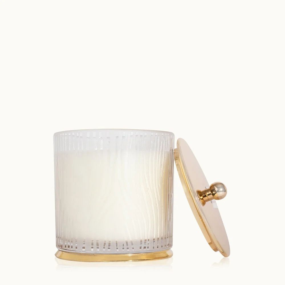 Frasier Fir Large Frosted Woodgrain Candle