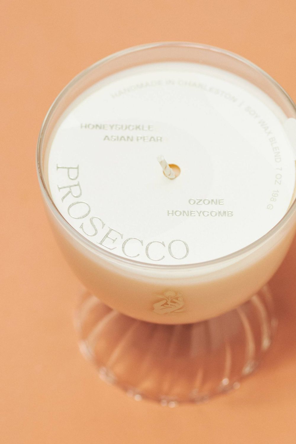 Prosecco Coupe Glass Candle