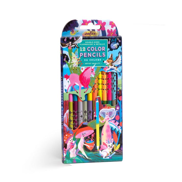Eeboo Magical Creatures Double Sided Pencils