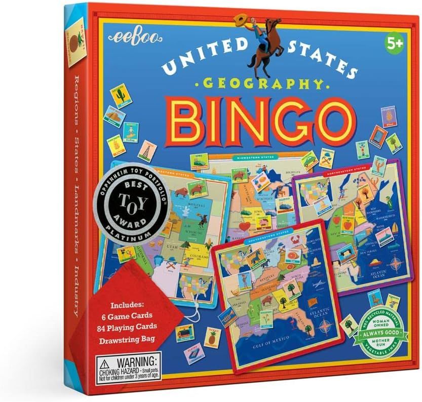 Eeboo United States Bingo Game