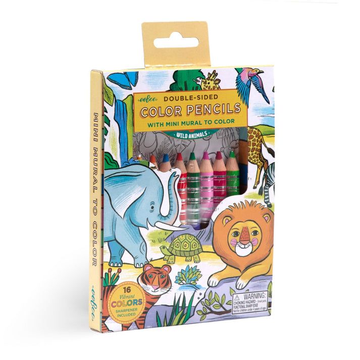 Eeboo Wild Animals Biggie Pencils Mini Mural