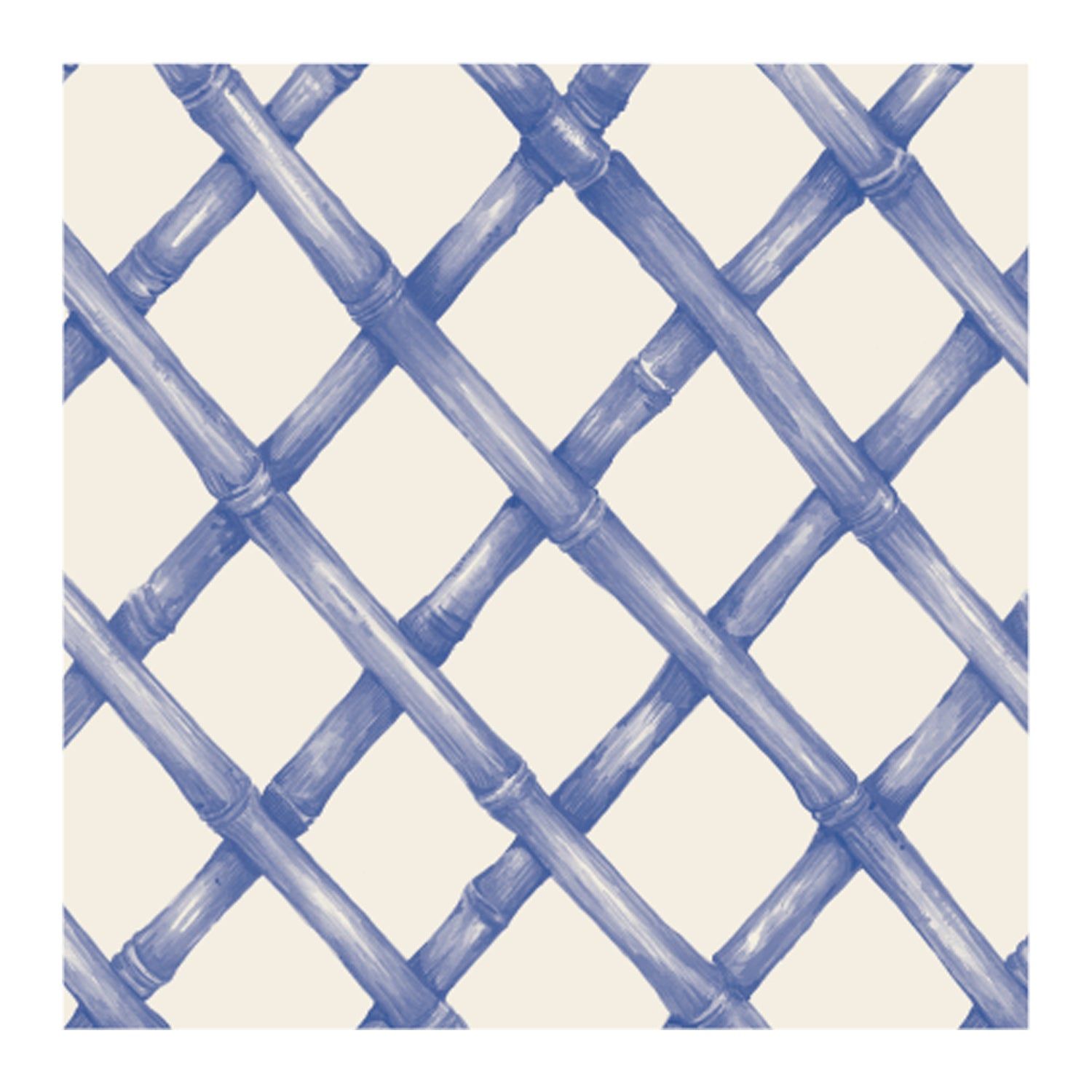 Blue Lattice Cocktial Napkin