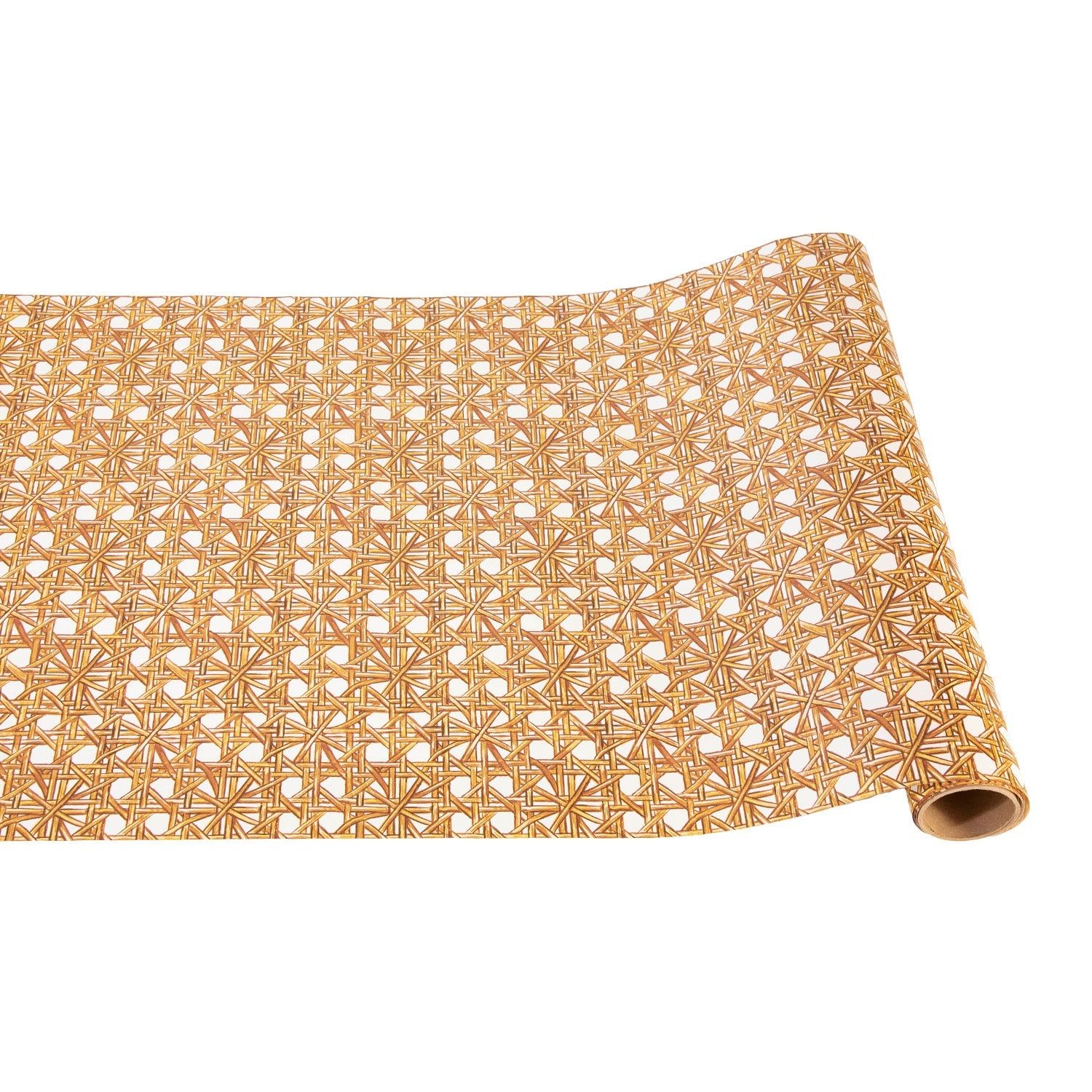 Paper Table Runner Rattan Weave