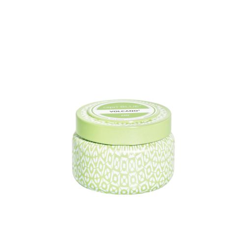 Volcano Candle Green Printed Tin