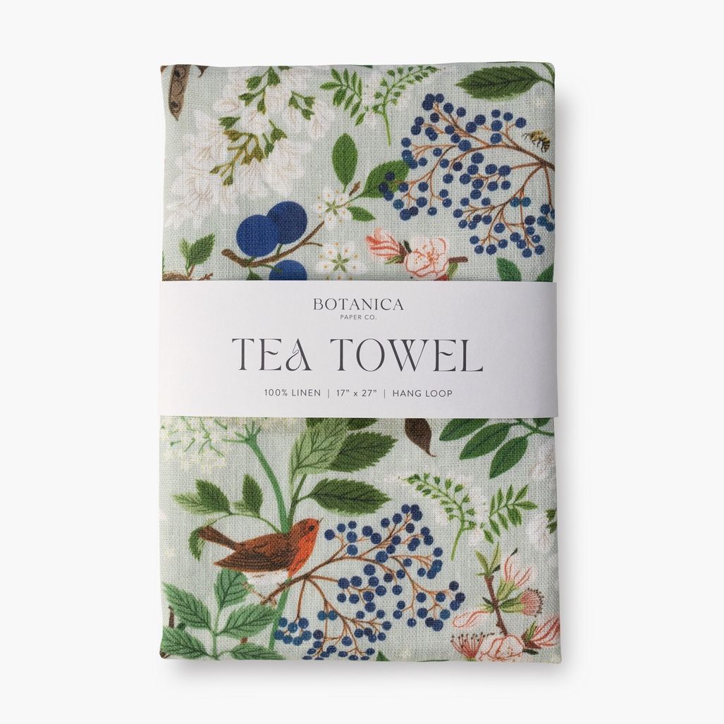 Flowering Trees Linen Tea Towels