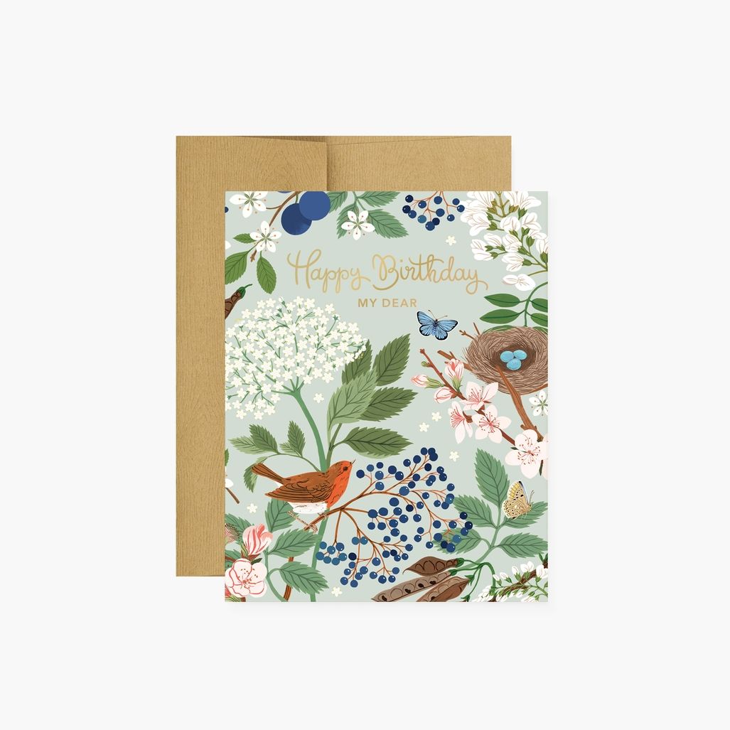 Flowering Tree Birthday Card