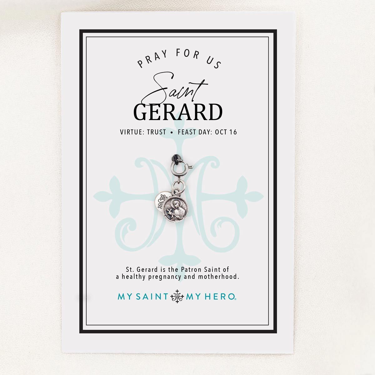 St. Gerard Charm - Silver / Small