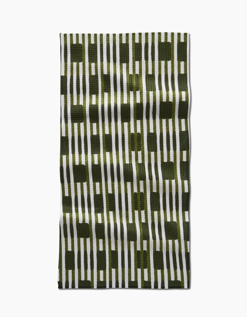 Geometry Clover Stripe Bar Towel