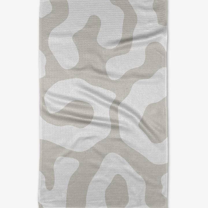 Geometry Off White Kitchen Tea Towel