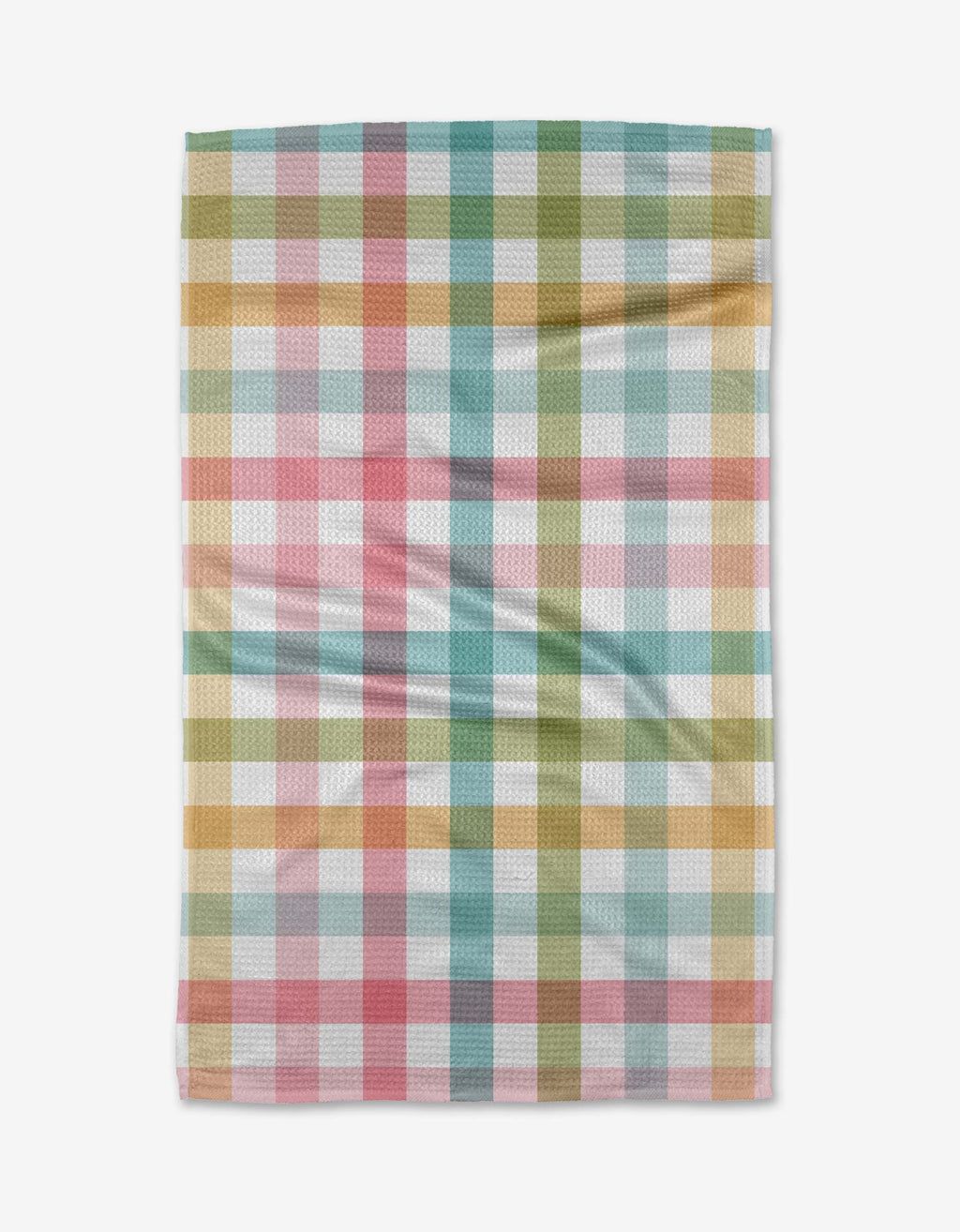 Geometry Easter Parade Plaid Bar Towel