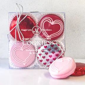 Maggie Lyon Chocolate Covered Cookies Drawn Hearts
