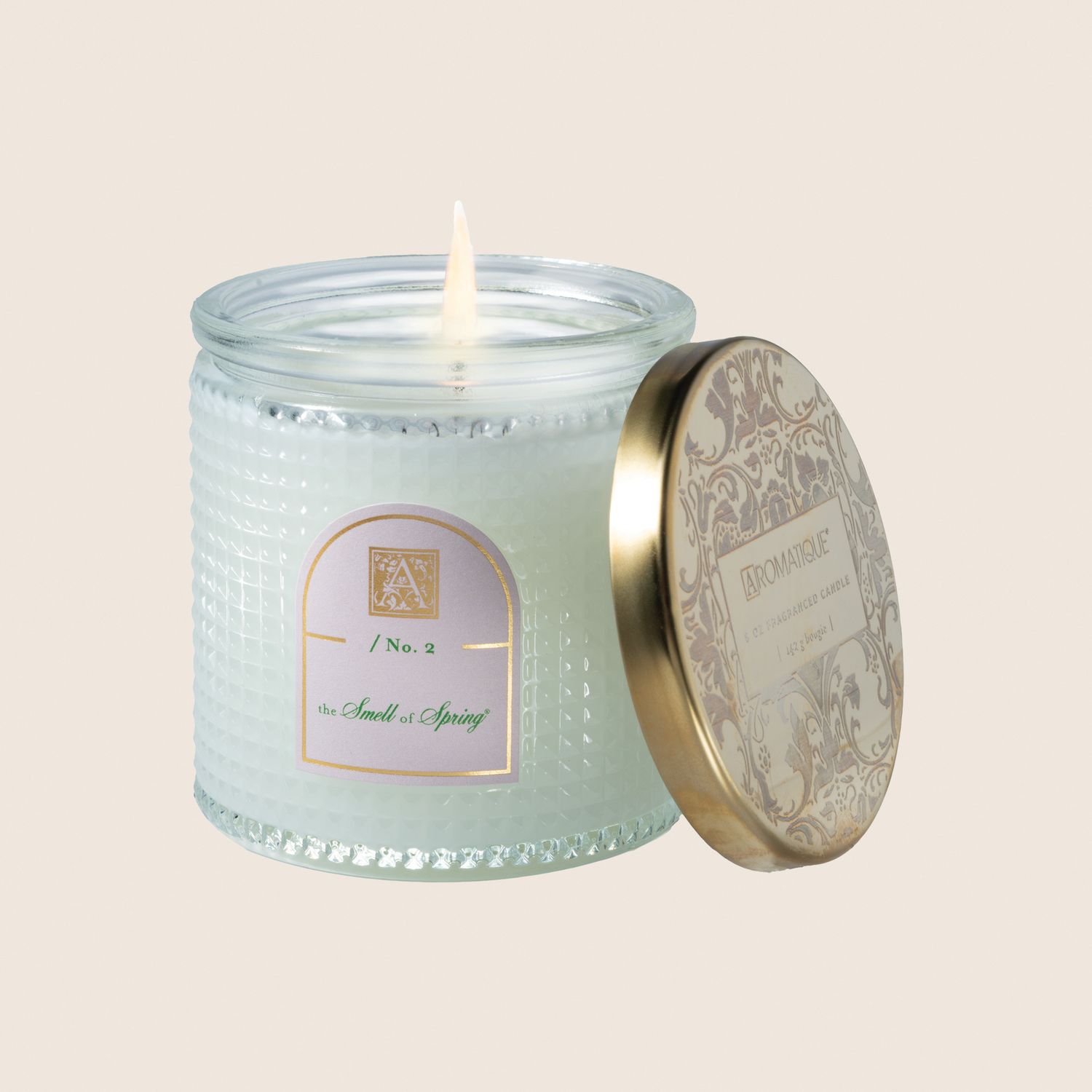 The Smell Of Spring 6 oz Textured Glass Candle