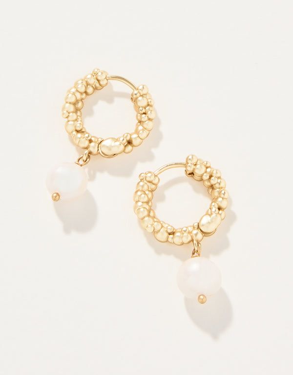 Spartina Bubble Hinged Hoop Earrings
