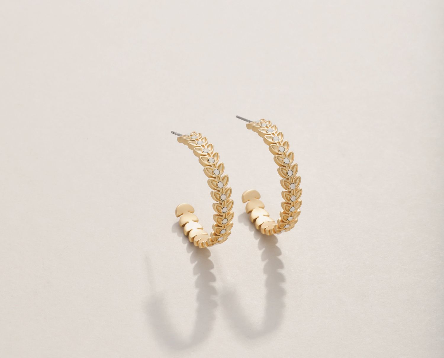 Spartina Parkwood Hoop Earrings Opal