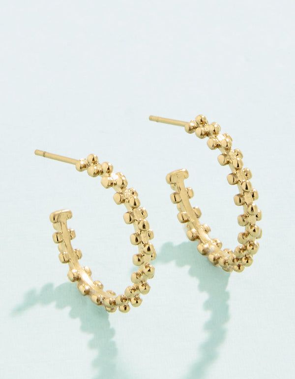Spartina SP Telfair Hoop Earrings Gold