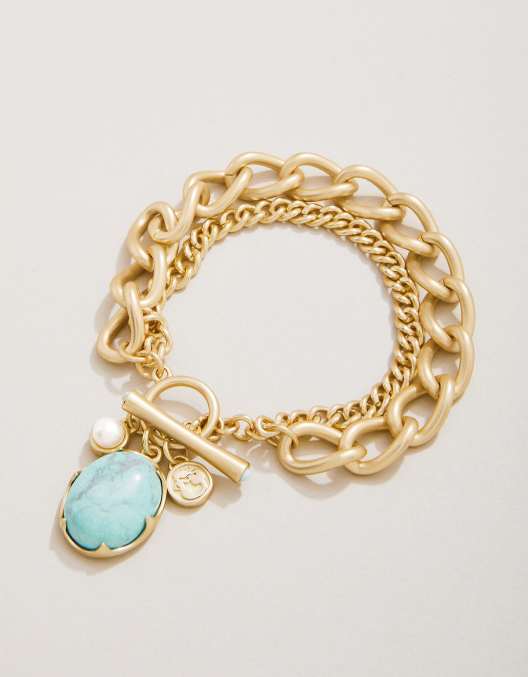 Spartina Coralie Toggle Bracelet Light Turquoise