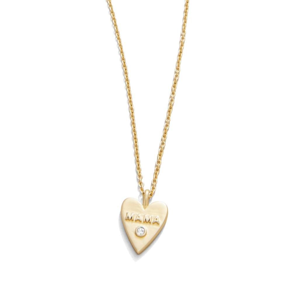 Spartina SLV Necklace 18“ Mama/Heart Gold