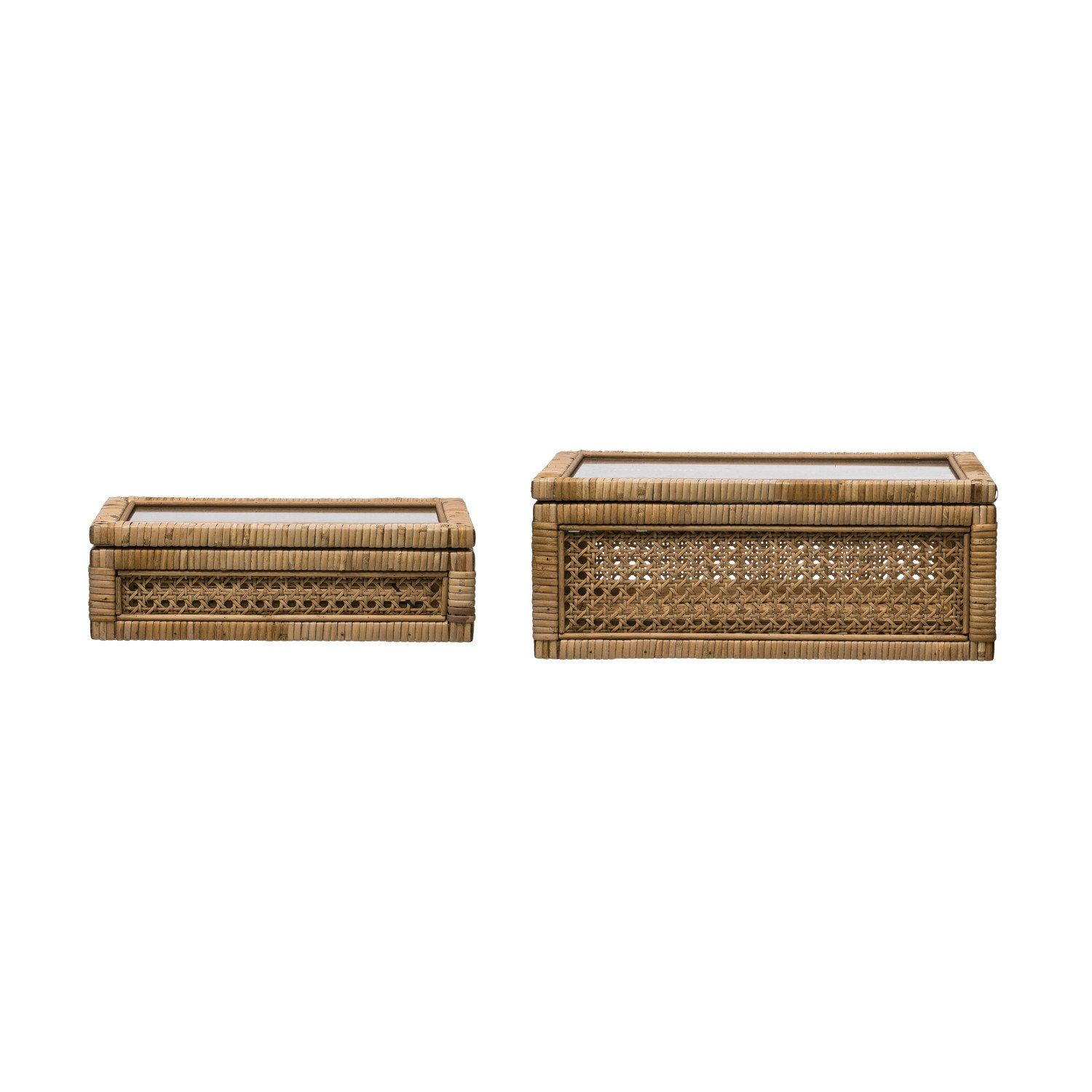 Set of 2 Cane Storage Boxes