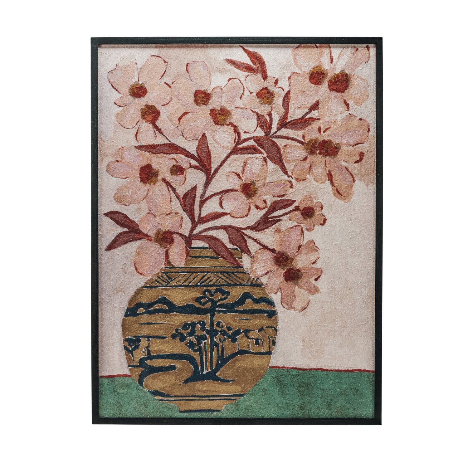Cherry Blossoms in Vase Artwork