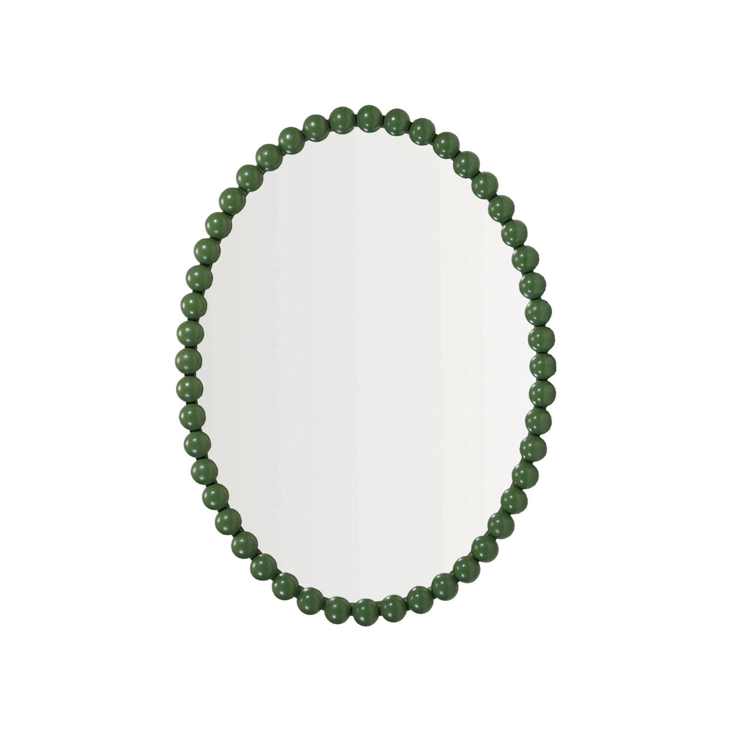 Green Beaded Mirror