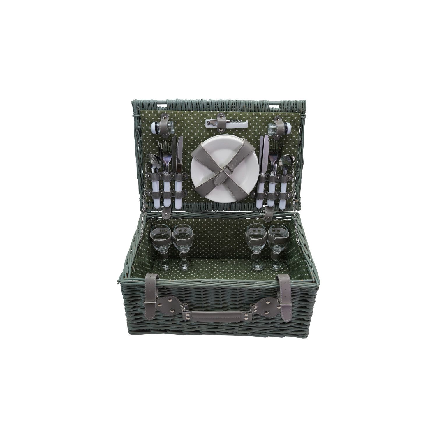 Green Whicker Picnic Set