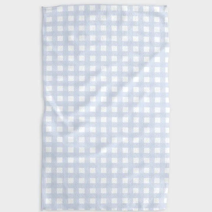 Geometry Light Blue Kitchen Tea Towel