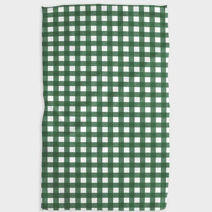 Geometry Evergreen Kitchen Tea Towel