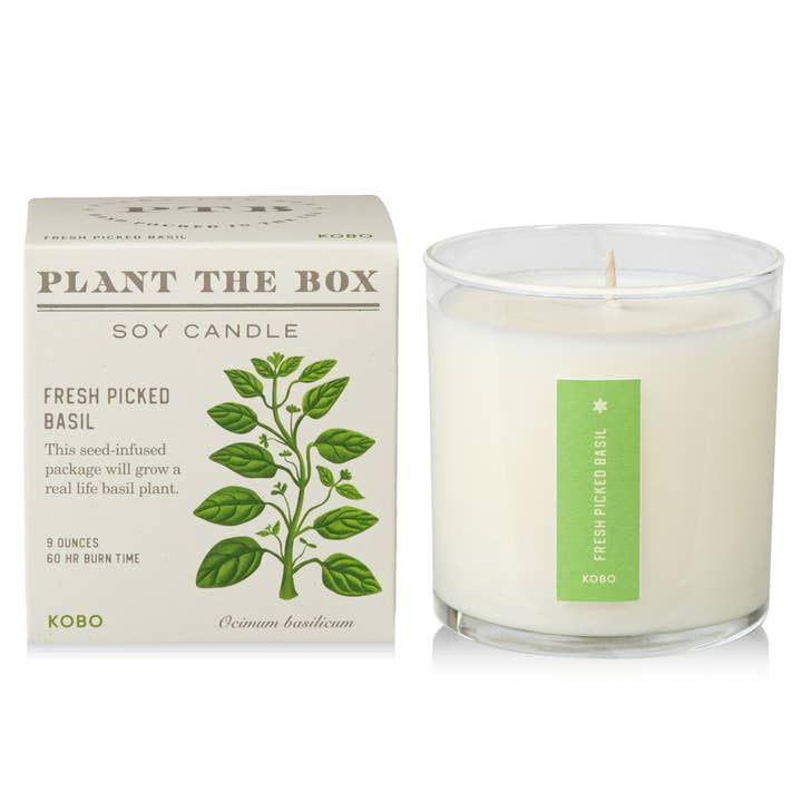 Plant the Box Candle: Fresh Picked Basil