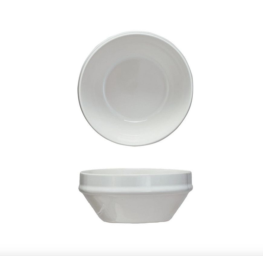 Stoneware Bowl - Antique White