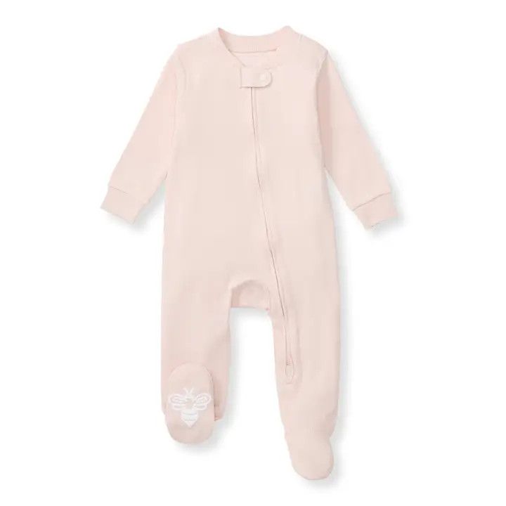 Pink Ribbed Pajamas 6-9M