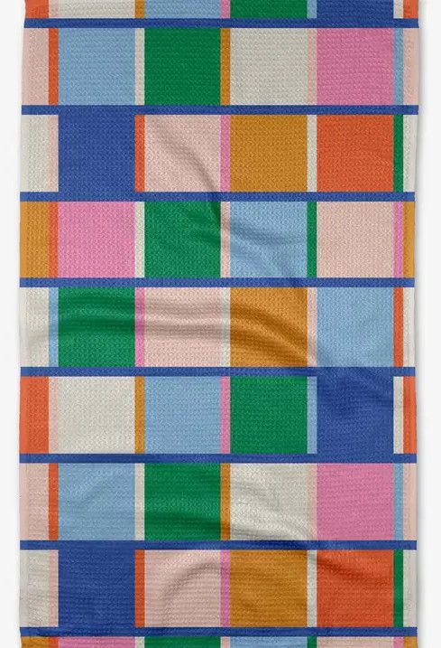 Geometry Kitchen Tea Towel - Grid