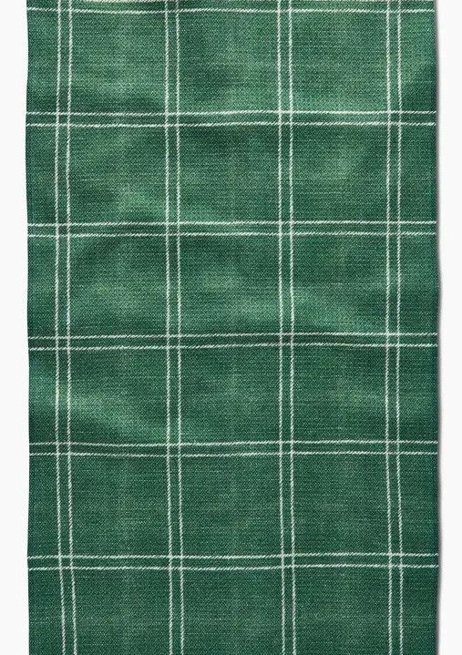 Geometry Kitchen Tea Towel - Pine Forest Plaid