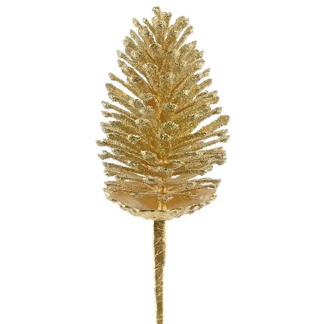 Gold Pinecone Pick