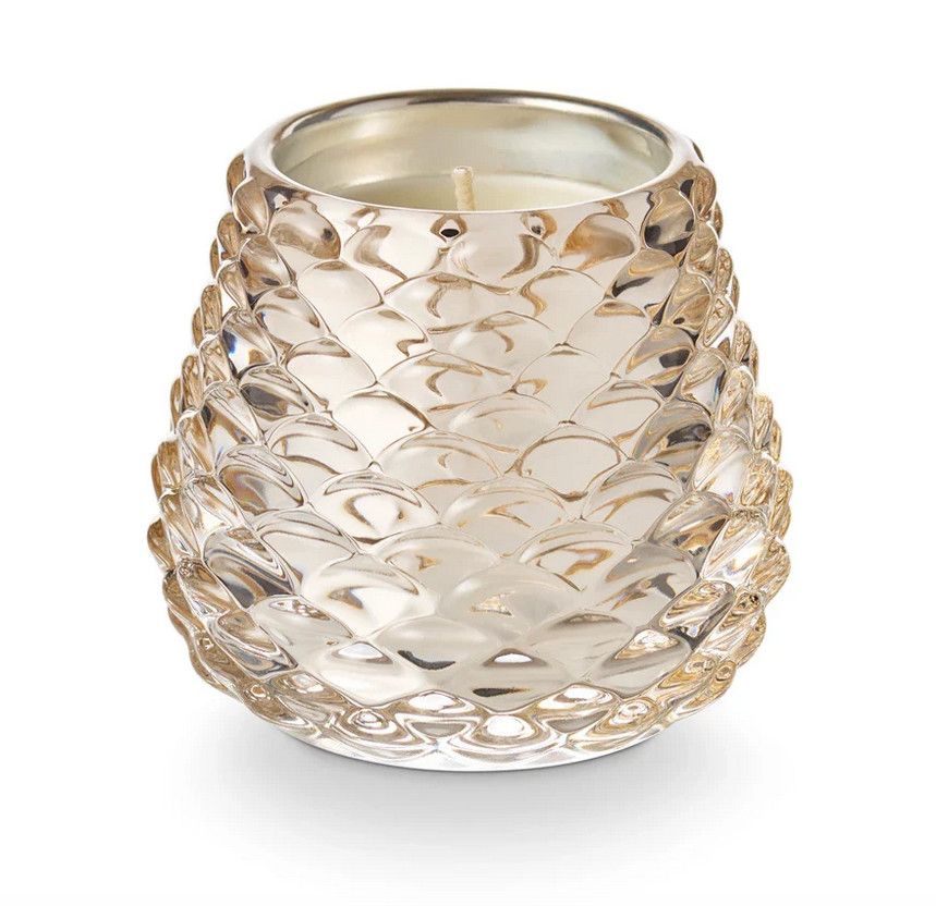 Winter White Pinecone Votive