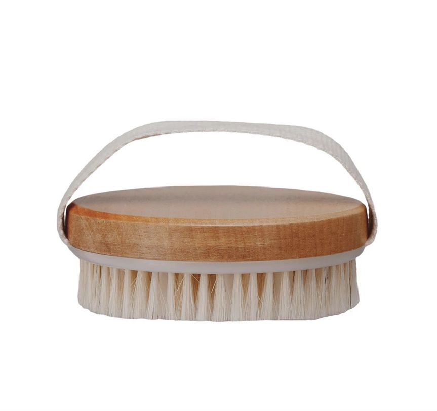 Round Wood Body Brush