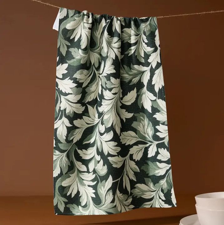 Geometry Kitchen Tea Towel - Classic Foliage