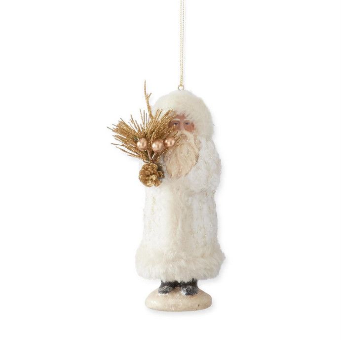Fleece Santa Ornament