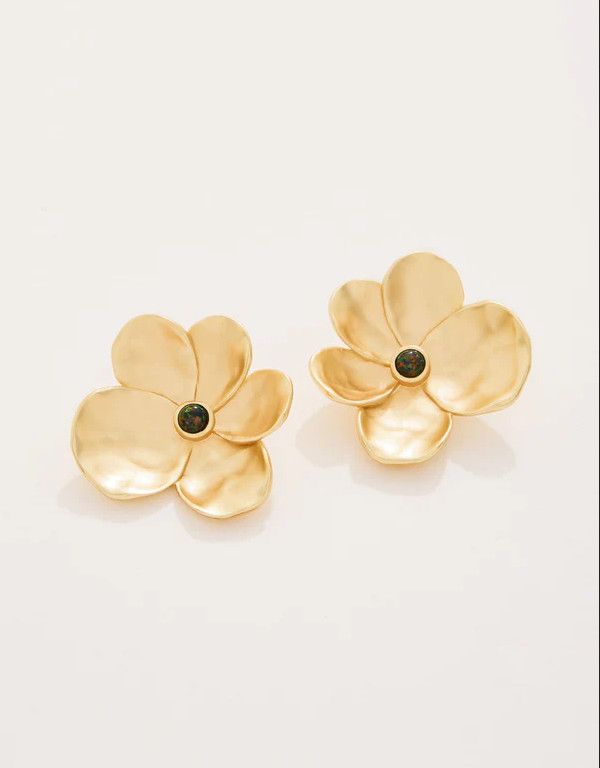 Spartina Viola Earrings Black