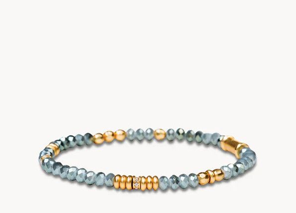 Spartina Stretch Bracelet - Grey Blue