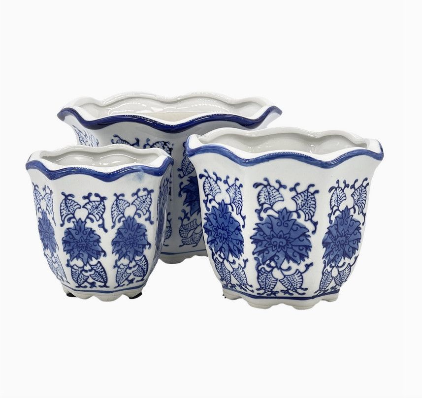 Ceramic Chinoiserie Planters