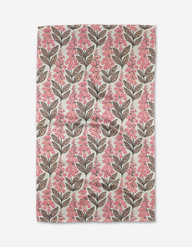 Geometry Foxglove Finery Tea Towel