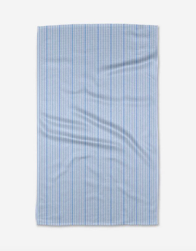 Geometry Soft Summer Blue Tea Towel